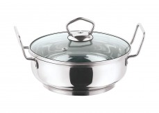 Vinod Cookware Induction friendly Kadai with Lid, 2 Litres