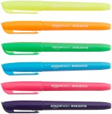 AmazonBasics Highlighter - Chisel Tip, Pack of 12 (Multicolor)