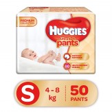 Huggies Ultra Soft Small Size Premium Diapers (50 Counts)