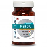 HealthKart Fish oil (1000 Omega 3, with 180 mg EPA & 120 mg DHA) for brain, heart and eye health, 60 softgels