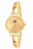 Swisso Analogue Round Dial Gold Plated Bracelet Women's Wrist Watch Gold Watch