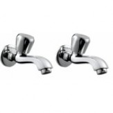 Hindware F330011CP Long Body Bib Cock Foam Flow (Contessa Plus) with Chrome Finish (Pack of 2)