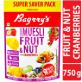 [Pantry] Bagrrys Fruit and Nut Muesli with Cranberries, 750g at Amazon