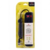 Live Tech PS07 4 Socket Brass Rust Free, 6ft Extension Cord 3 Pin Plug Spike Guard Power Strip Wall Mount (Black)