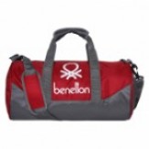 United Colors of Benetton Gym Bag Polyester 44 cms Red/Grey Gym Shoulder Bag (0IP6AMGBRG01I)
