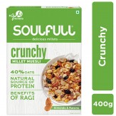 Soulfull Millet Muesli Crunchy Contains Almonds & Raisins, 400g