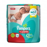 Pampers New Born Size Diaper Pants, White(20 Count)