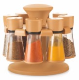 Floraware 8-Jar Revolving Spice Rack Masala Box