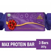 RiteBite Max Protein Bars Assorted Gifting Candy - 207 g (Pack of 3, Green Coffee Beans, Choco Slim and Green Tea Orange)