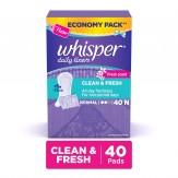 [Pantry] Whisper Daily Liners Clean and Fresh - 40 Count