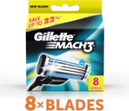 Gillette Mach 3 Cartridges  (Pack of 8)