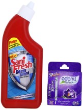 Dabur Sani Fresh Germ Guard - 500 ml with Free Odonil Block - 50 g (Lavender)
