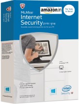 McAfee Internet Security - 1 User, 3 Years (CD) Rs 730 At Amazon