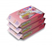 Wetty Premium Wipes, 72 Count (Pack of 3)