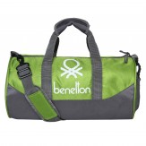 United Colors of Benetton Gym Bag Polyester 44 cms Neon Green/Grey Gym Shoulder Bag (0IP6AMGBNG01I)