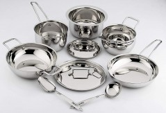 Pigeon Estilo Stainless Steel Cookware Set, 7-Pieces, Silver