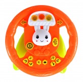 Planet of Toys Educational Big Steering Wheel with Lights and Music Effects