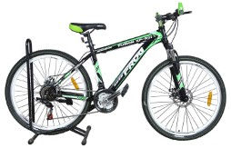 Frog Fusion XF-301 21 Speed Black&Green FG101M26BKGN Unisex Bicycle, 26 Inches