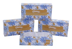 Kleenex Facial Tissue Box, 100 Sheets per Box , 4 Box Combo