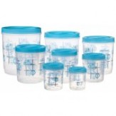 Princeware Twister Package Container, Set of 8, Blue