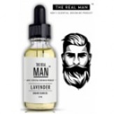 The Real Man Lavender Oil 100 Percent Organic Beard and Moustache Oil, 15ml