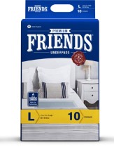 Friends Underpads Premium Large size (Pack of 10)  Rs 323 at Amazon