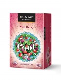 TE-A-ME Ice Brews Cold Brew Ice Tea, Wild Berry, 18 Pyramid Bags
