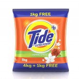 Tide Plus Extra Power Detergent Washing Powder - 4 kg (Jasmine and Rose) with Free Detergent Powder - 1 kg