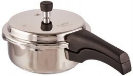 Prestige Deluxe Alpha Outer Lid Stainless Steel Pressure Cooker, 3 Litres, Silver