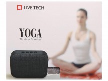 Live Tech Portable Yoga Bluetooth Wireless Speaker with Micro SD/AUX/Mic - Black (Grey)