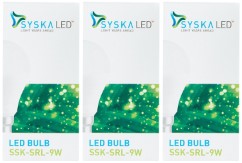 Syska B22 9-Watt LED Bulb (Pack of 3, Cool Day Light)