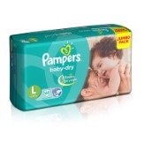 Pampers Baby Dry Large Size Diapers (60 Count) - Jumbo Pack