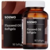 Amazon Brand - Solimo Natural Flaxseed Oil Omega-3 500mg  - 90 Softgels