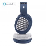 iBall Decibel BT01 Smart Headphone with Alexa Enabled – Blue, White and Silver