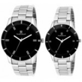 Timewear Analogue Black Dial Unisex Watch