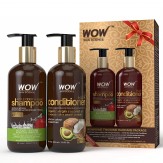 WOW Apple Cider Vinegar Shampoo WOWsome Twosome Hair Care Package, 600ml