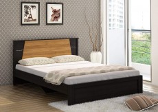 Spacewood Riva Queen Size Bed (Woodpore Finish, Natural Wenge)