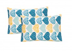 Divine Casa Smooth Grace Cotton Cushion Covers for Sofa Living Room (16x16-inches) - Set of 5