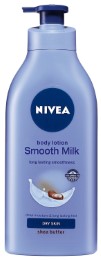 Nivea Smooth Milk Body Lotion For Dry Skin 200ml Rs. 172, 400 ml Rs.215 at Amazon.in
