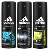 Adidas Deodorant Body Spray Combo, 150 ml (Pack of 3)