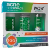 Wow Acne Deep Impact Treatment Kit - Step 1-2-3 - Acne Spot Therapy