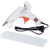 Ofixo 20W 10 Glue Sticks Hot Melt Glue Gun Kit (White)