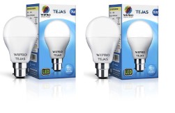 Wipro 9W LED Bulb Cool Day Light - Tejas (Pack of Two)