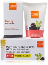 VLCC Honey Moisturizer, 100ml with Free Cold Cream, 100g 
