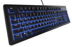SteelSeries Apex 100 Gaming Keyboard with Blue LED Backlit