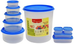 Princeware SF Package Container Set, 10-Pieces, Blue Rs 179 at Amazon