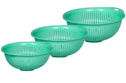 Logic Plastic Joy Bowl - 3 Piece - Green