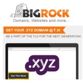 BigRock .xyz Domain Rs. 22 for 1 Year