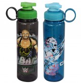 WWE Superstar John Cena and Ryback Plastic Sipper Bottle Set, 700ml,Set of 2, Multicolour