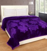 Cozyland Mink Embossed Blanket- Purple